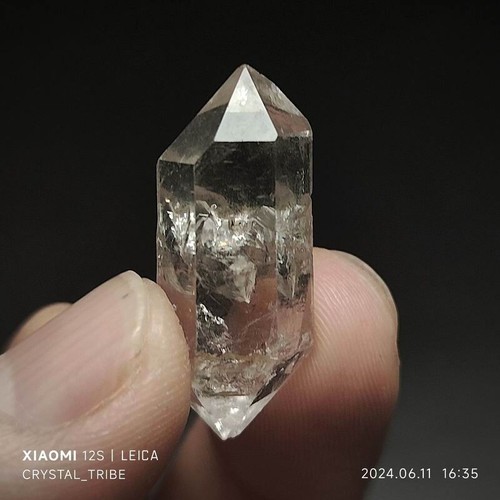 6g Natural Herkimer Diamond Quartz Crystal Double Terminating Healing 4707 - Picture 2 of 21