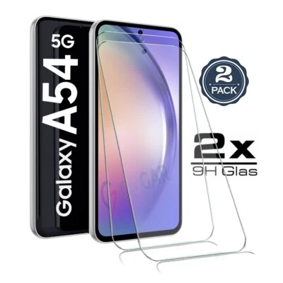GUGAR 2x Für Samsung Galaxy A54 5G - Panzerfolie HD Displayschutz 9H Glas Schutzglas