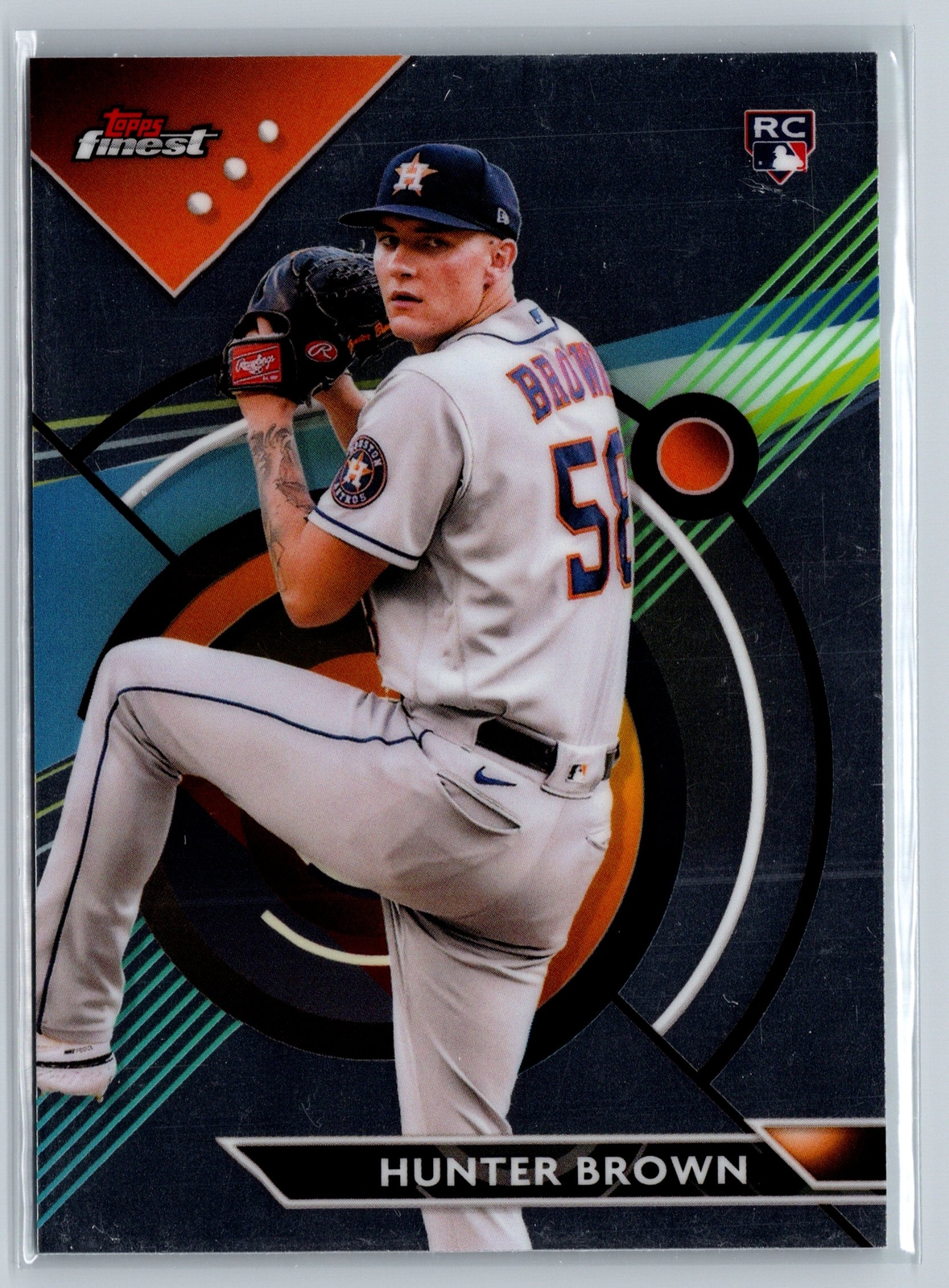 2023 Finest #69 Hunter Brown Houston Astros