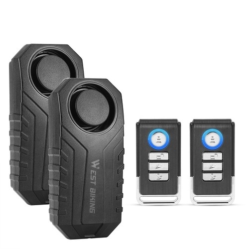 WEST BIKING Wireless Remote Anti Theft Bicycle Alarm Bike Movement Sensing Alarm - Picture 5 of 12