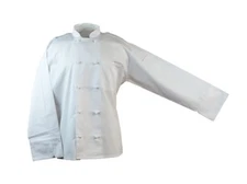 10 Knot Button Chef Coat Jacket XS-6XL Long Sleeve White New All Star Uniforms