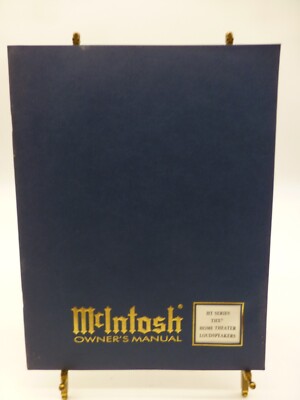 McIntosh HT Series THX Home Theater Loudspeakers ORIGINAL Owner s Manual