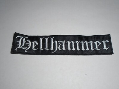 HELLHAMMER BLACK METAL EMBROIDERED PATCH