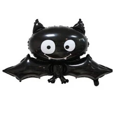 Black Smiling Halloween Vampire Bat Foil Balloon Animal Party Home Decorations