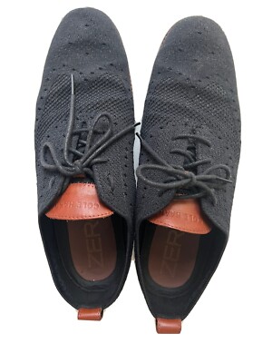 Cole Haan 2.ZERØGRAND Men\'s 9.5 Harbor Mist Low Wingtip Oxfords Shoes Sneakers Cole Haan 5.ZERØGRAND Wingtip Oxford sneakers for Men - Blue  main image 2