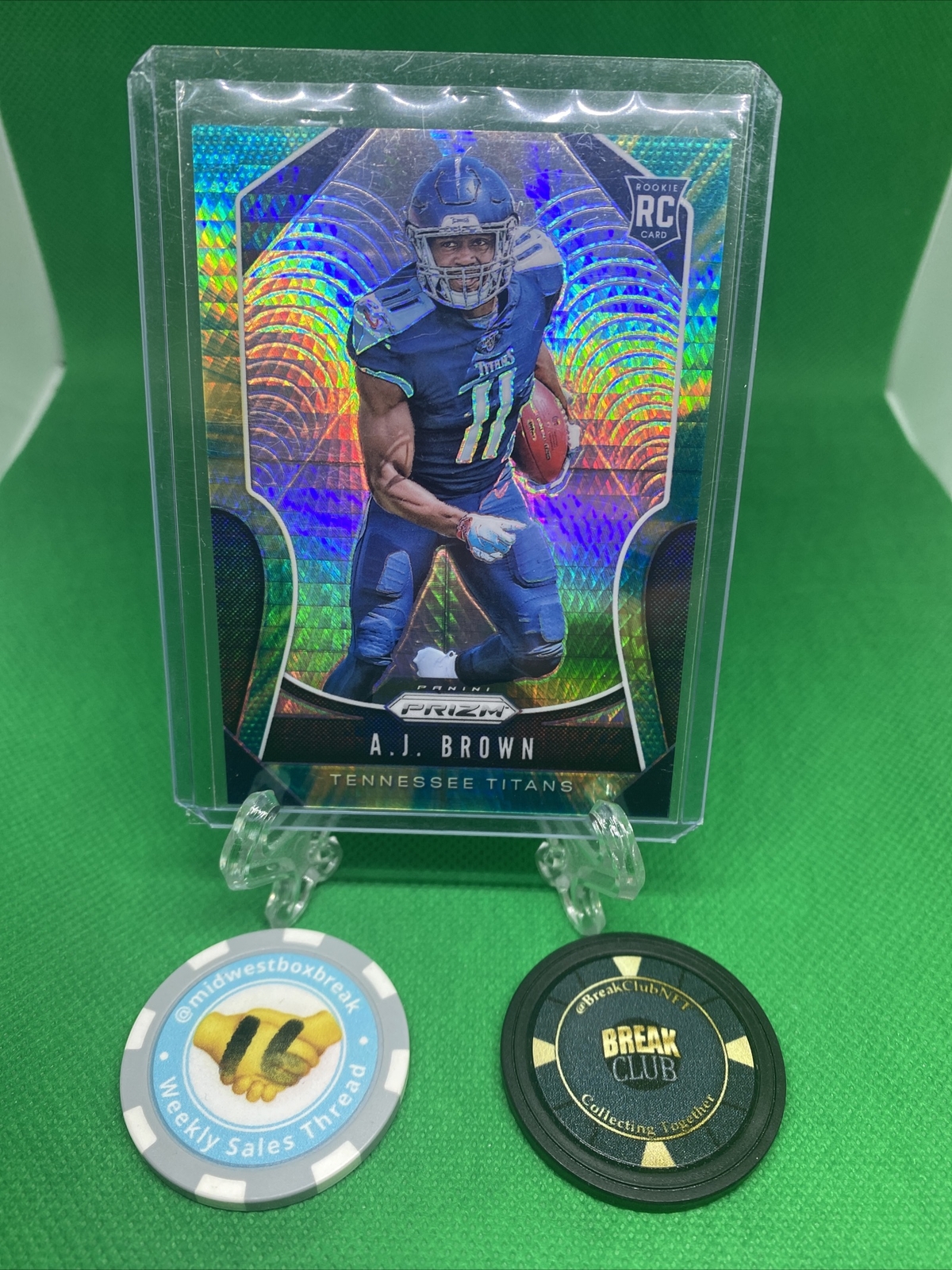 2019 Panini Prizm Rookies Hyper Prizm /175 AJ Brown #344 Rookie RC