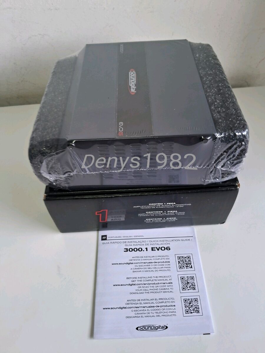 Soundigital 3000.1 - 2 Ohms Evo6 / Digital Amplifier 3000 Soundigital 3000.1 - 2 Ohms Evo6 / Digital Amplifier 3000