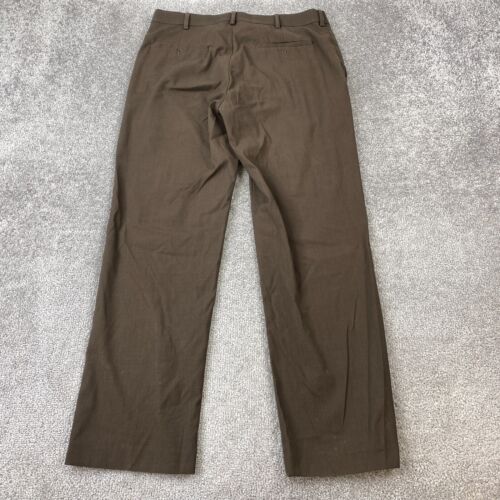 Axist Straight Leg City Dress Pants Men's 34x30 Brown Flat Front - Picture 3 of 11