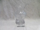 Vintage 1980 French crystal vase Baccarat diamond tips Museum edition 19,5cm