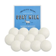 Shower Mate Goat Milk Moisturizing Beauty Soap 90g*12Pcs - FREE SHIPPING