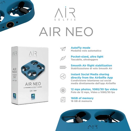 AIR NEO by AirSelfie - Luftkamera mit Auto-Flug Taschenformat Mini-Drohne für... - Bild 4 von 8