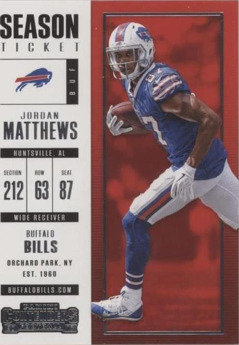 2017 Panini Contenders Jordan Matthews #91 - 1 of 2