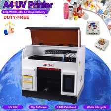 ACHI UV Printer Flatbed Printer Epson L800 Metal Phone Case Glass Sign US STOCK