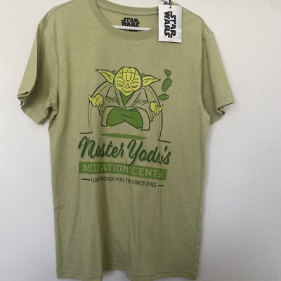 STAR WARS Who Da Man Yoda Classic Retro Vintage Jedi Adult Men's T-Shirt (Olive,Small