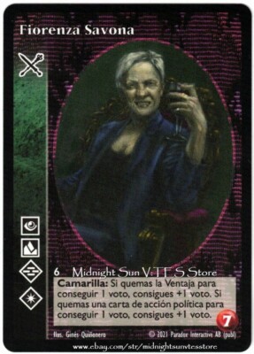 Fiorenza Savona Ventrue Spanish Promo V:TES VTES Vampire CCG