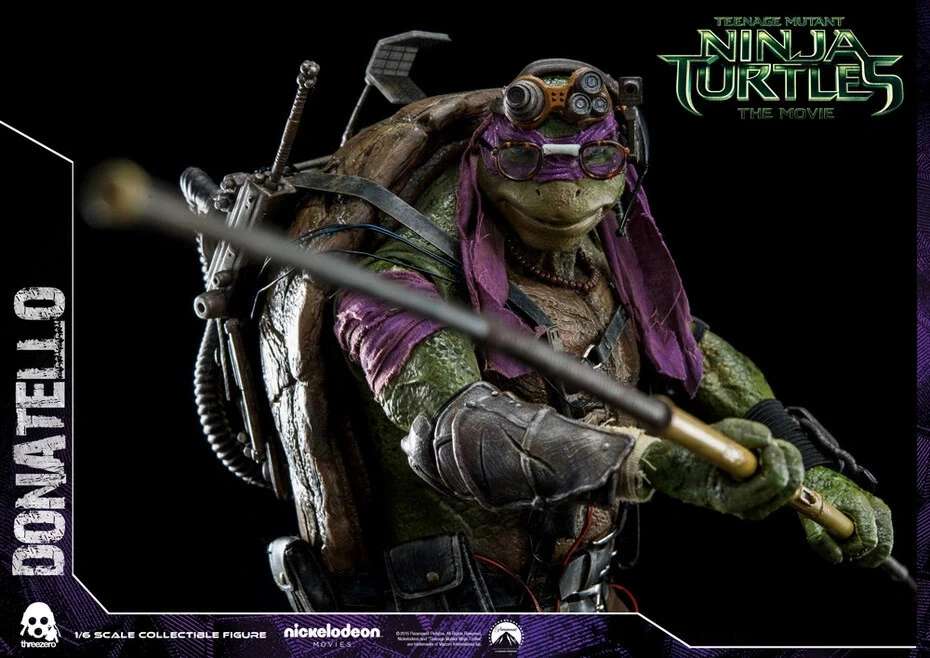 Boneco ThreeZero Teenage Mutant Ninja Turtles The Movie Donatello escala 1:6 novo na caixa - Imagem 4 de 4