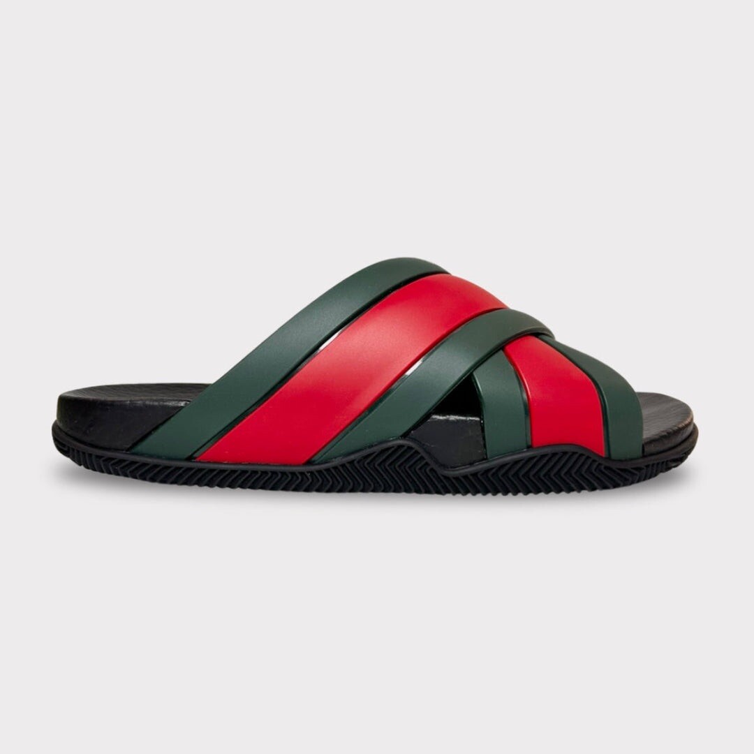 ❤️GUCCI シルバー サンダル❤️35c Gucci Kids Infant Leather Silver Glitter Ace Sneaker Size 22