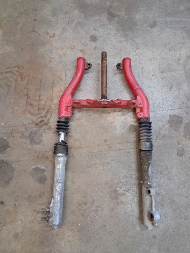  Honda ATC 185 200 S front forks suspension triple tree triple hub axle as clamp