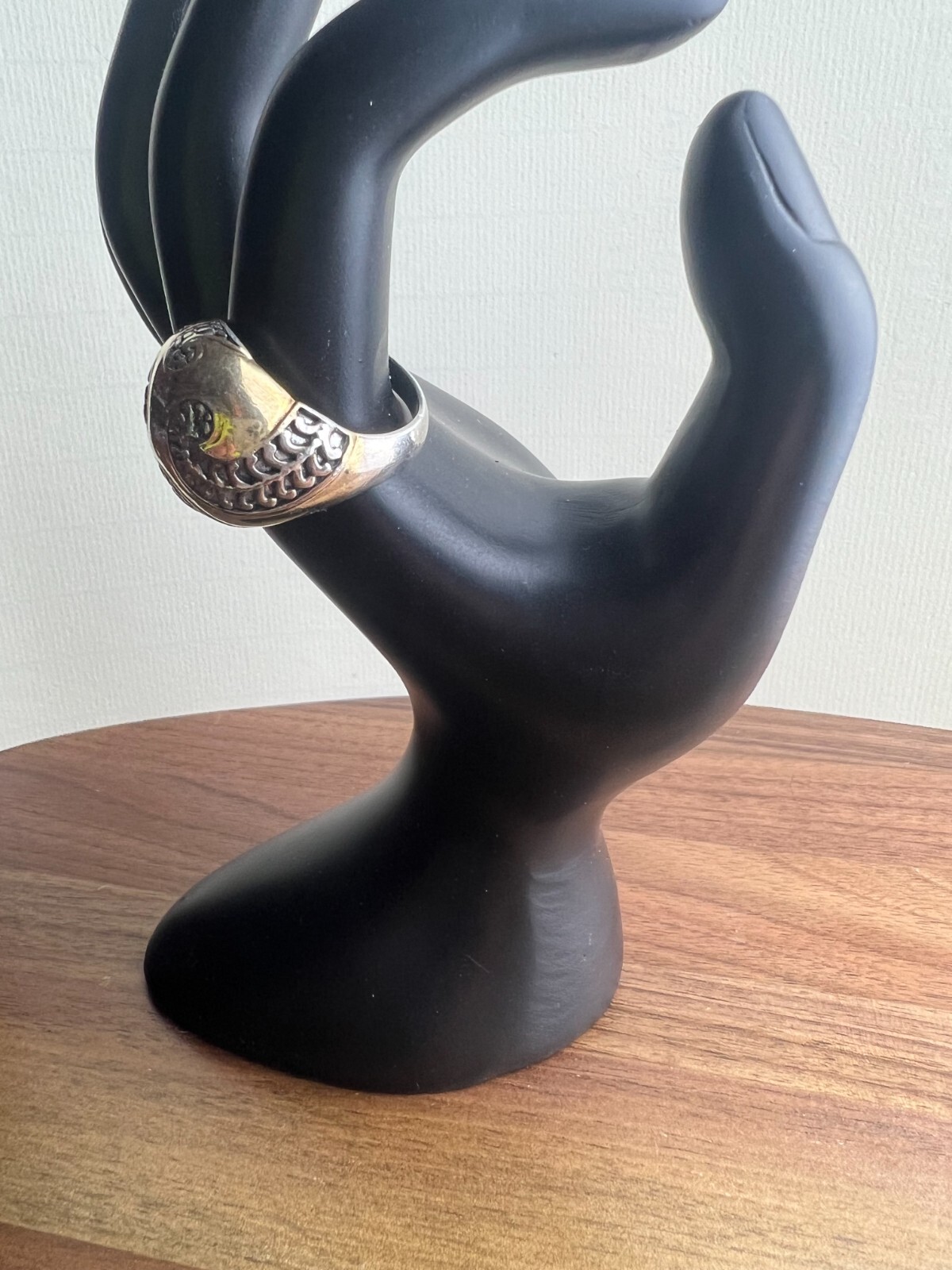 925 Sterling Silver Domed Statement Ring, Made In… - image 4