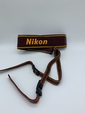 Nikon AN-6W Wide Neck Strap Genuine Brown For SLR DSLR Camera Open Box