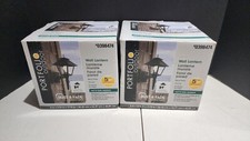 Portfolio Outdoor Wall Lantern X 2 Black Finish 0398474