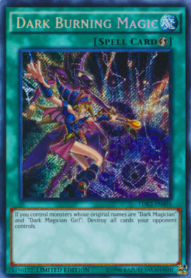 *** DARK BURNING MAGIC *** SECRET RARE LDK2-ENS05 (MINT/NM) YUGIOH!