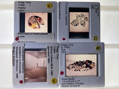 Tony Cragg  Modern Sculpture lot Of 4  35mm Art Slides 2