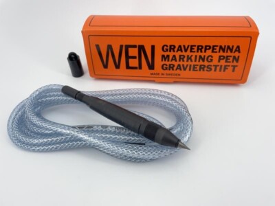 WEN Druckluft Gravierstift, Fossilien Präparier Stichel, aus Schweden, 1 Stück