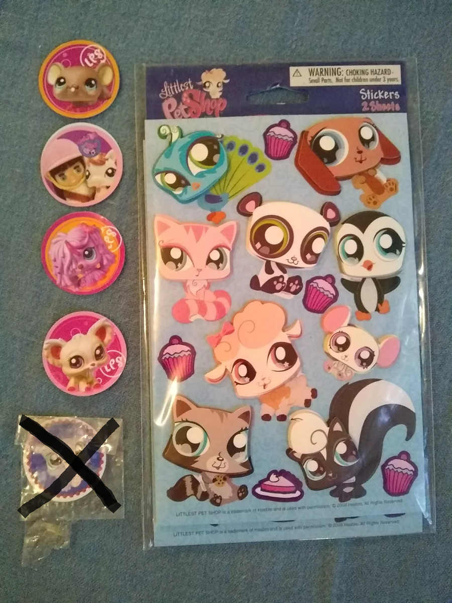 Boîte Littlest Pet Shop Vintage Kenner – Zoo Avec Stickers, Animaux Sauvages
