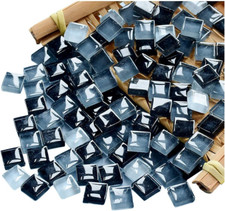 100 Pieces Bulk Mosaic Tiles Assorted Color Opaque Mosaic Glass Crafts Supplies