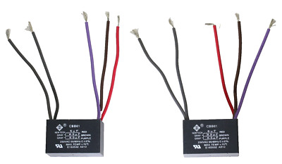 NewTech CEILING FAN CAPACITOR CBB61 5uf+6.5uf+6.5uf 5WIRE QTY 2