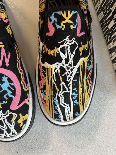 Vision Street Wear Shoes Old Ghost Street Ghost Slip Ons Grigley Size 10.5 W Box - Picture 4 of 13