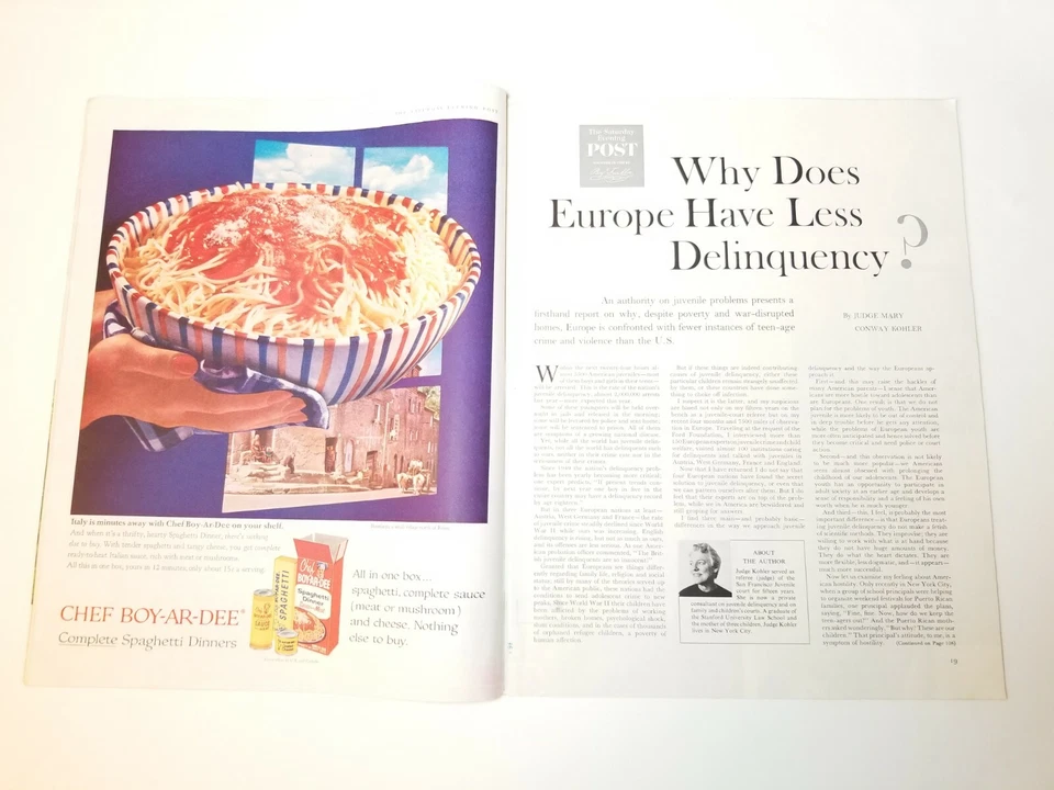 Saturday Evening Post Magazine November 7, 1959 George Hughes Cover Vintage  - Image 4 of 4