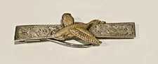 RARE Sterling & Gold Overlay DIABLO Mfg. Co. TIE CLIP 