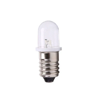 E10 LED-Schraubsockel Birne kalt-weiß 12V DC, E-10 Leuchtmittel Lampe Leuchte - Bild 1 von 4