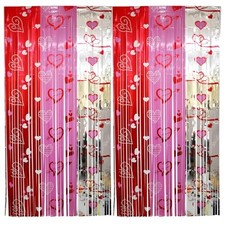 Valentine's Day Party Backdrop Decoration, Pre-Strung Happy Valentines Day