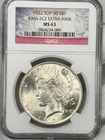 1922-P $1 Peace Silver Dollar NGC MS63 VAM 2C2 EXTRA HAIR Silver US Coin TOP 50!