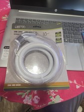 master plumber skink and drain hose white 822483