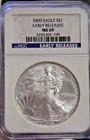 2009 US  Silver Eagle $1 NGC MS69 Early Release