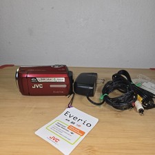 JVC Everio GZ-MS230RU Camcorder Black With Chager Cord Works No SD Card