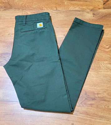 Carhartt WIP Sid Men s Olive Green Pants Sz 31x32