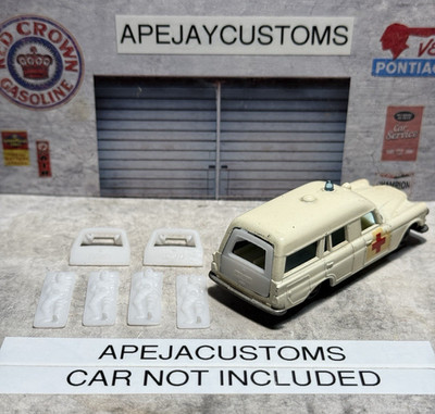 2 new hatch, door & 4 stretcher Matchbox Series No. 3 MERCEDES  BINZ AMBULANCE