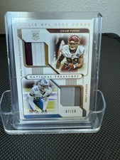 2020 National Treasures Materials Gold 7/10 Chase Young Jeff Okudah Rookie RC