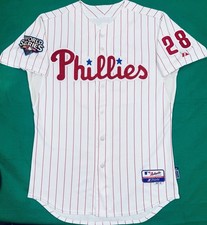 Authentic Jayson Werth #28 Philadelphia Phillies 2009 WS  Majestic Jersey 44