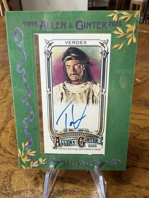 Tai Verdes 2025 Topps Allen & Ginter Green Framed Mini Auto /50 #MA-TV
