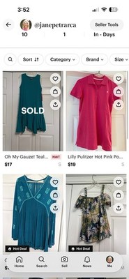 LuLaRoe Women's Red Beige Geometric V-Neck Short Sleeve T-Shirt Size S