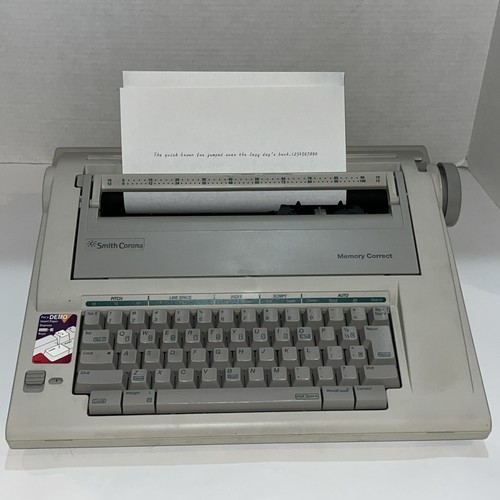 Smith Corona Memory Correct Portable Correcting Typewriter NA1HH ~ Fully Tested