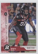 2018 Upper Deck CFL Red 68/150 Avery Ellis #88 2bu