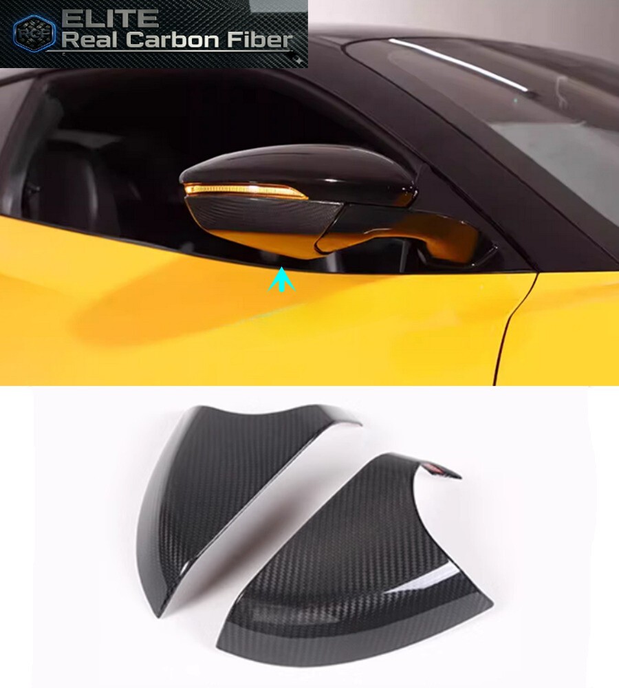 Fit For Lotus Emira 2021-2024 Real Carbon Fiber Rear view mirror base Trim cover