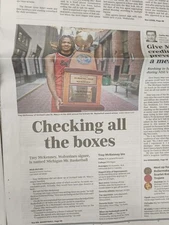 Trey McKenney Michigan- Mr. Basketball award winner Detroit Free Press Newspaper